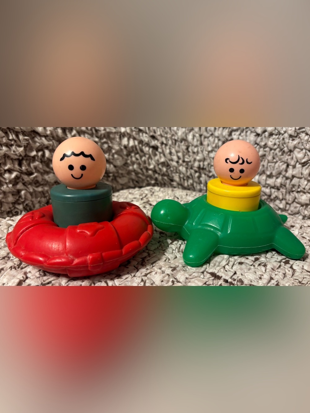 4 Piece - Vintage 1974 - Fisher Price "Big People" Bath Set